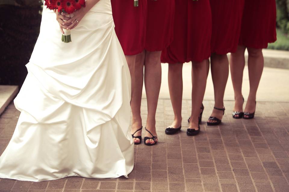 En rouge et blanc