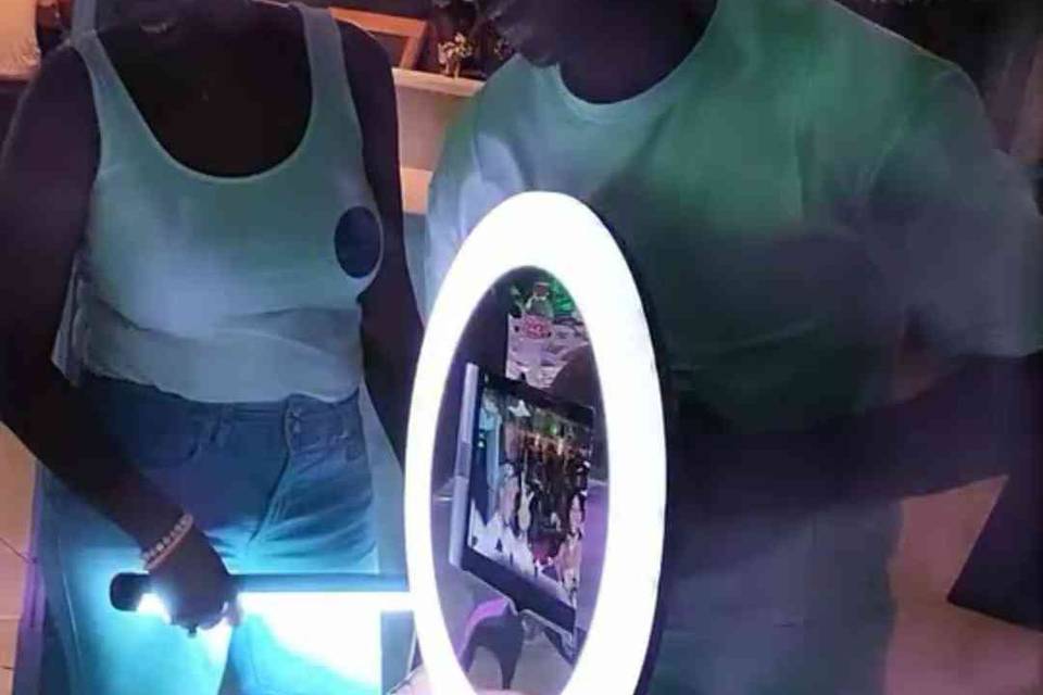 Videobooth mobile lumineux