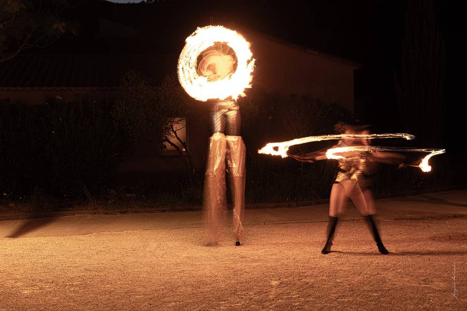Feu échasses