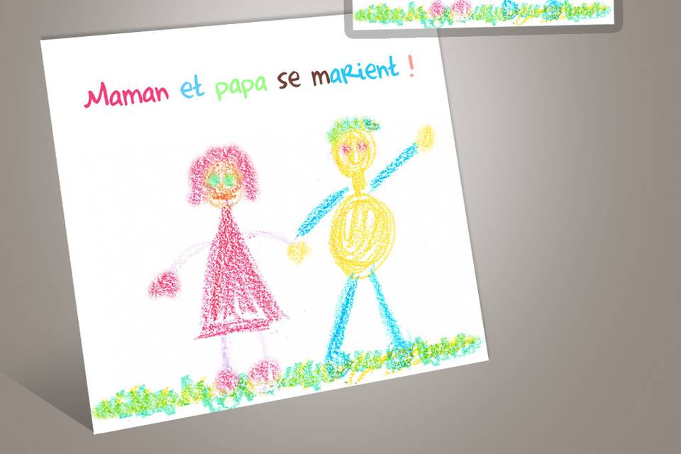 Faire-part avec votre dessin