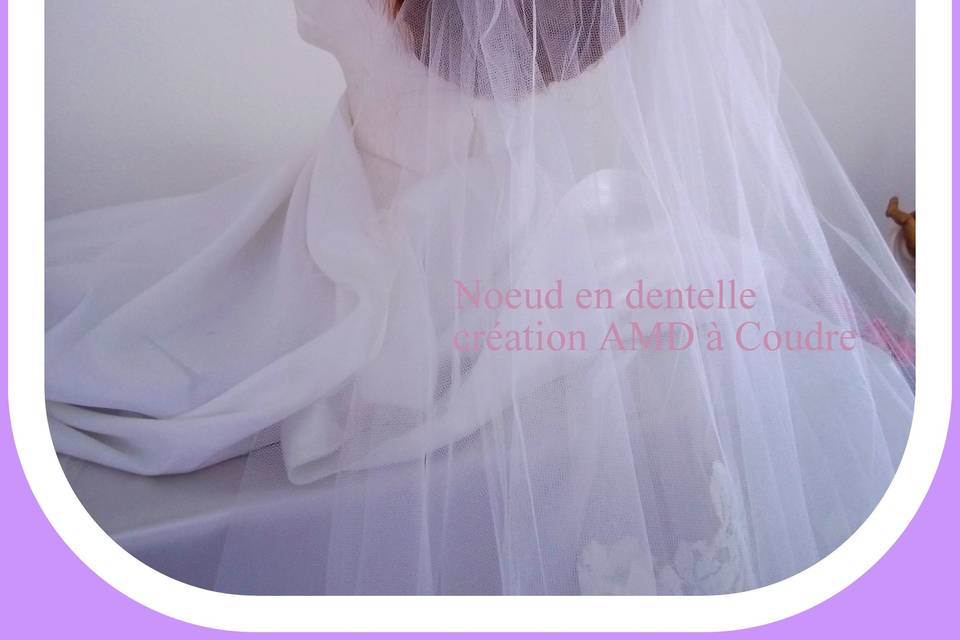 Noeud dentelle broderie 3d