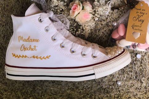 Customisation Converse mariée