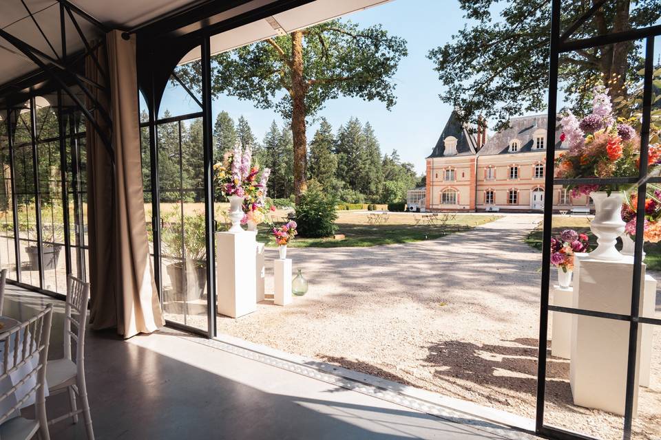Vue de l'intérieur de l'orange