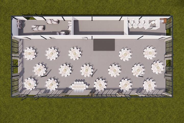 Plan de l'orangerie de Bouchet