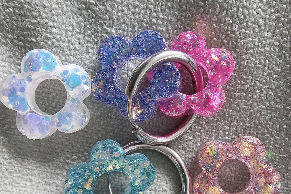 Créoles avec fleurs
