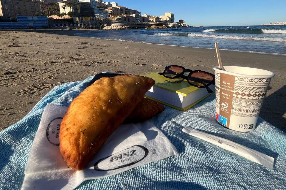 Panzerotto a la plage