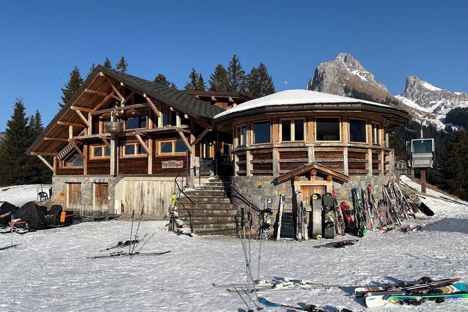 Le restaurant en hiver