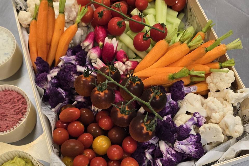Corbeille légumes et sauce