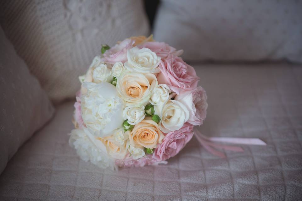 Bouquet romantique pastel