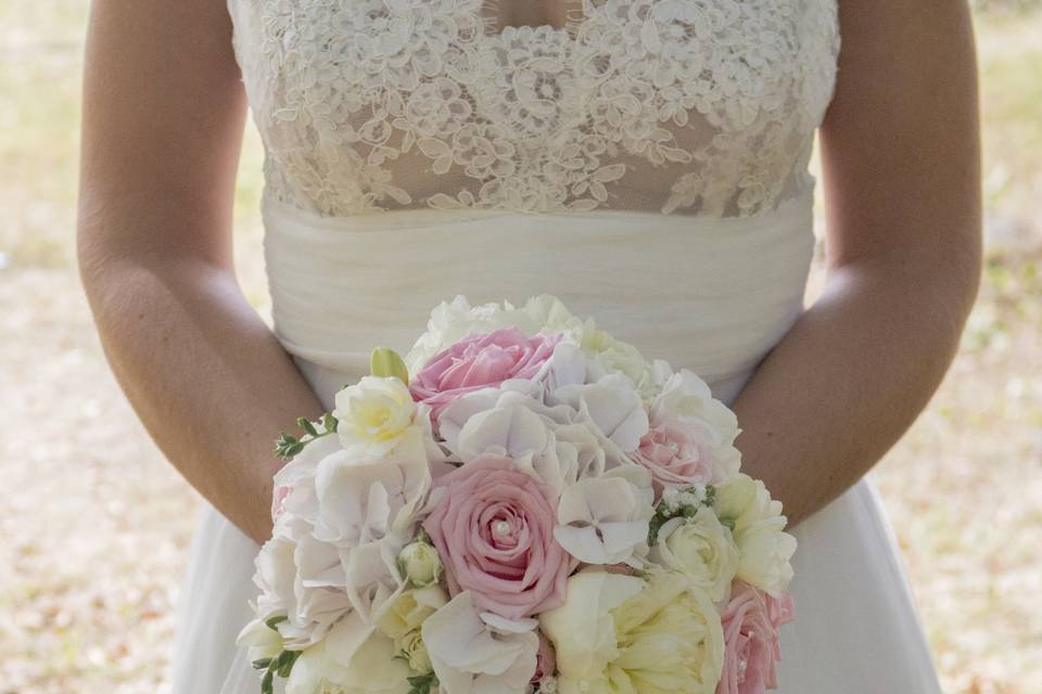 Bouquet romantique pastel