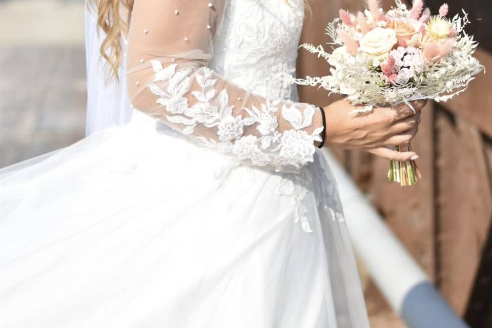 Bouquet mariée séchée