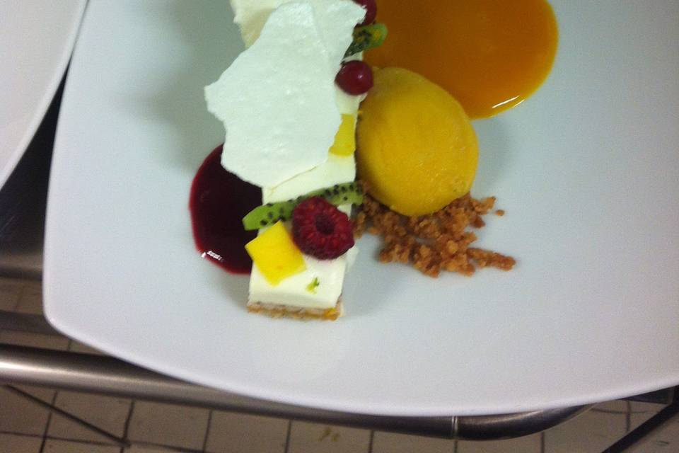 Entremet mangue passion