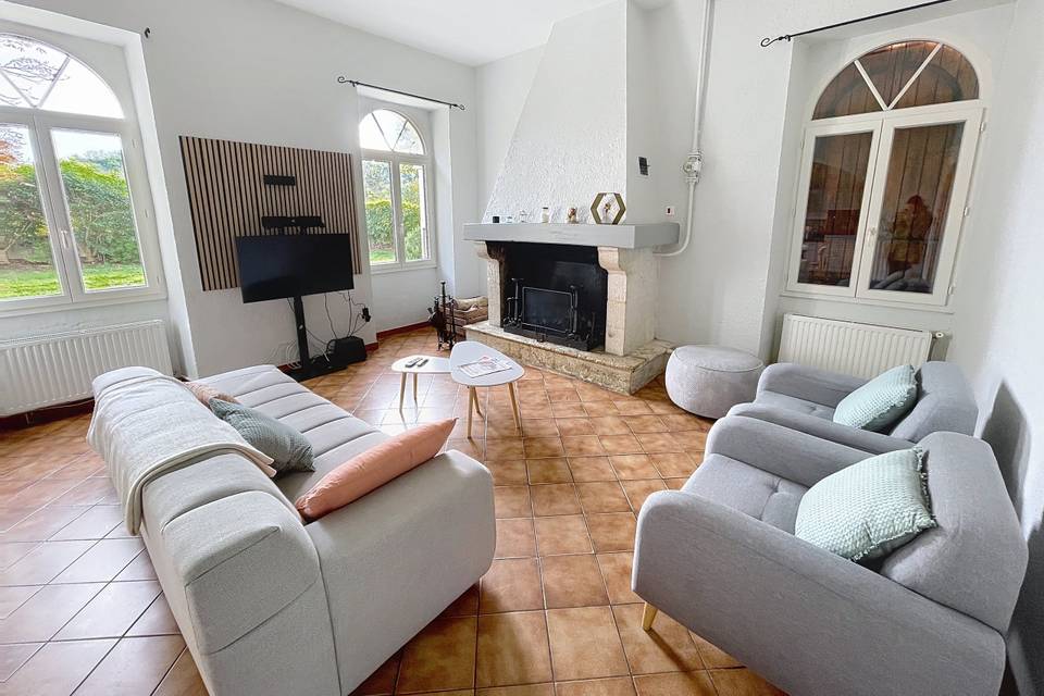 Salon gîte
