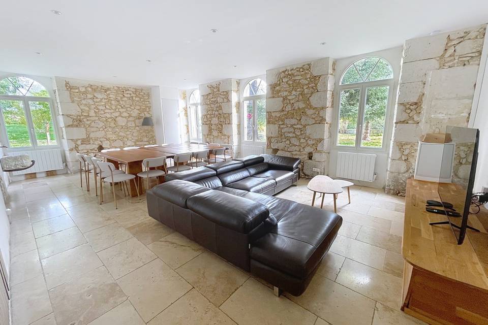 Grand salon gîte