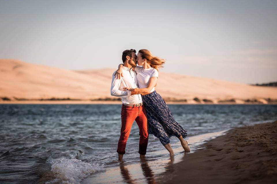 Photo de couple banc d'arguin