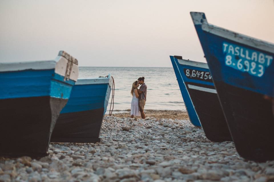 Séance engagement à la mer