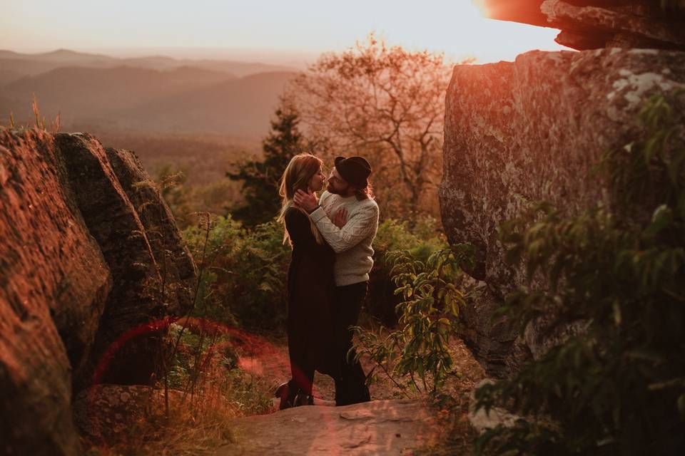 Séance engagement en montagne