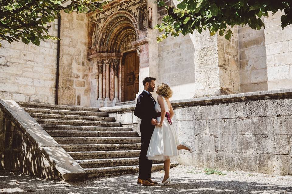 Couple à l'Eglise