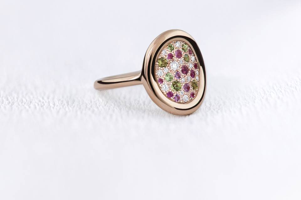 SOLUNA M saphir vert rose