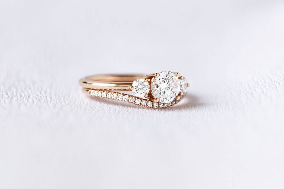 Bague Éléonore alliance Norma