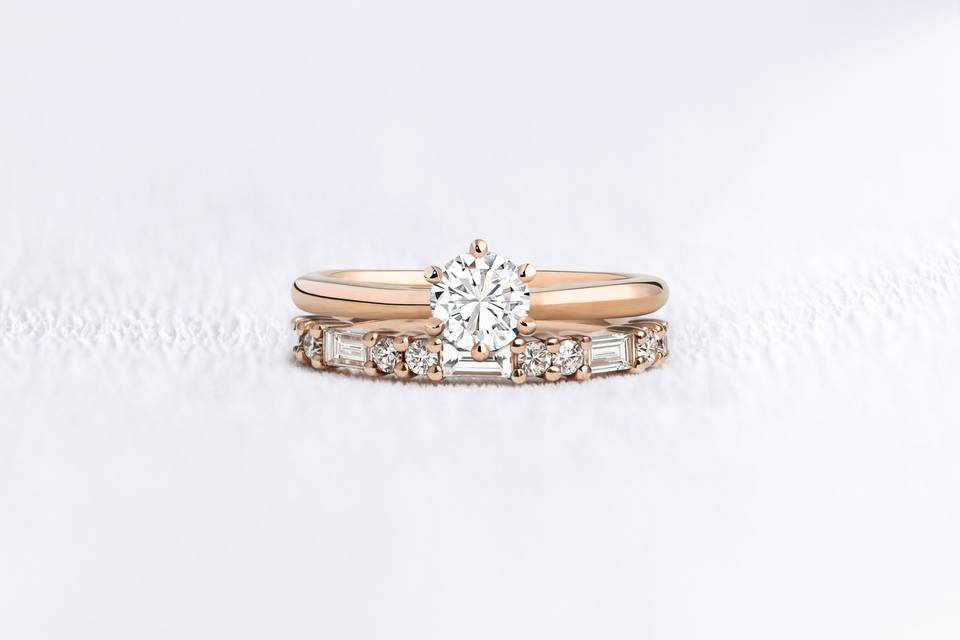 BRUNE solitaire diamant