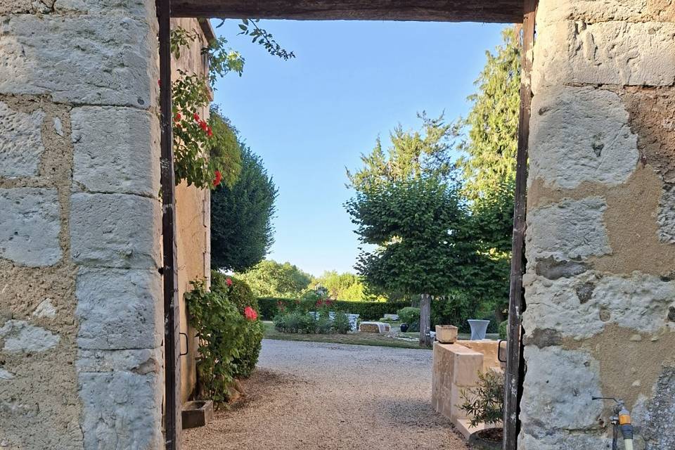 Entrée via jardin