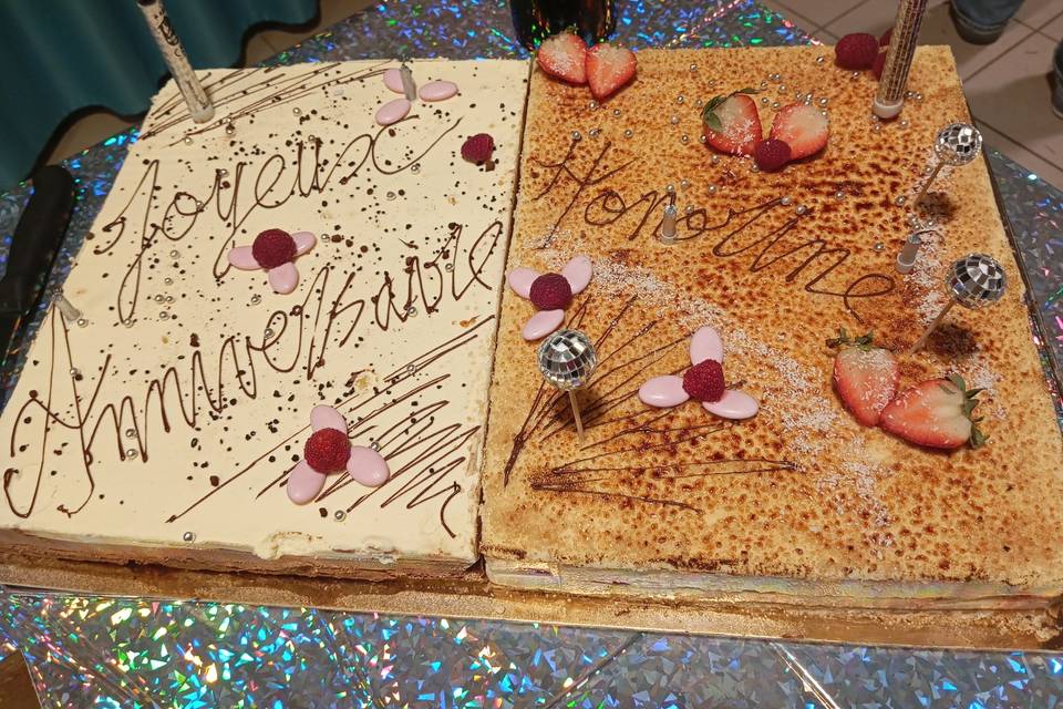 Fraisier et 3 chocolat