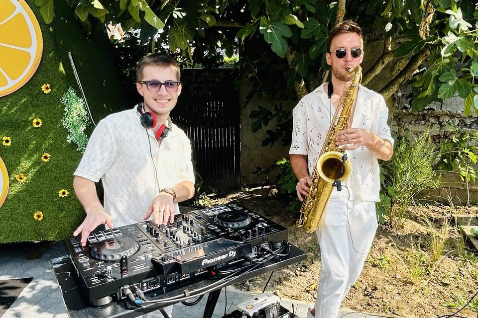 Duo Sax/DJ en extérieur