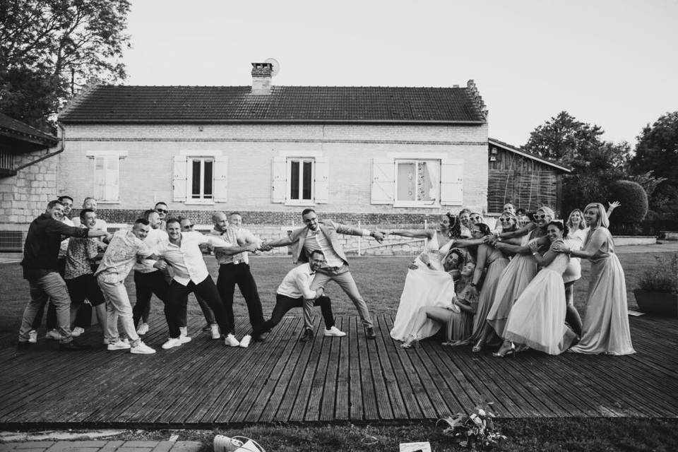 Avec les amis