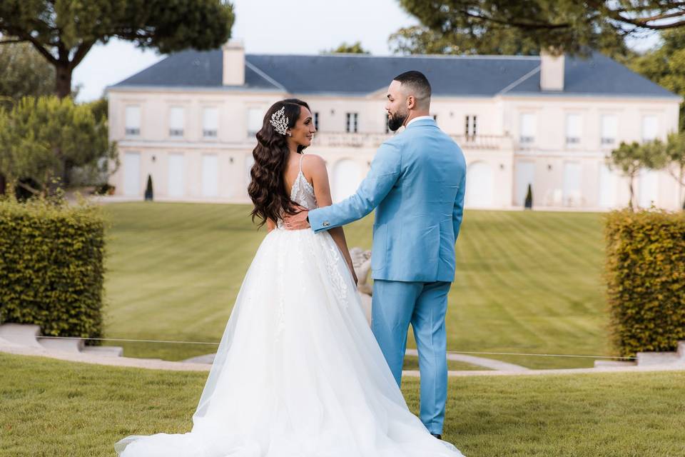 Shooting couple au château