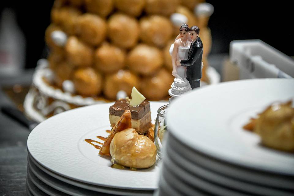 Pièce montée et miniardises