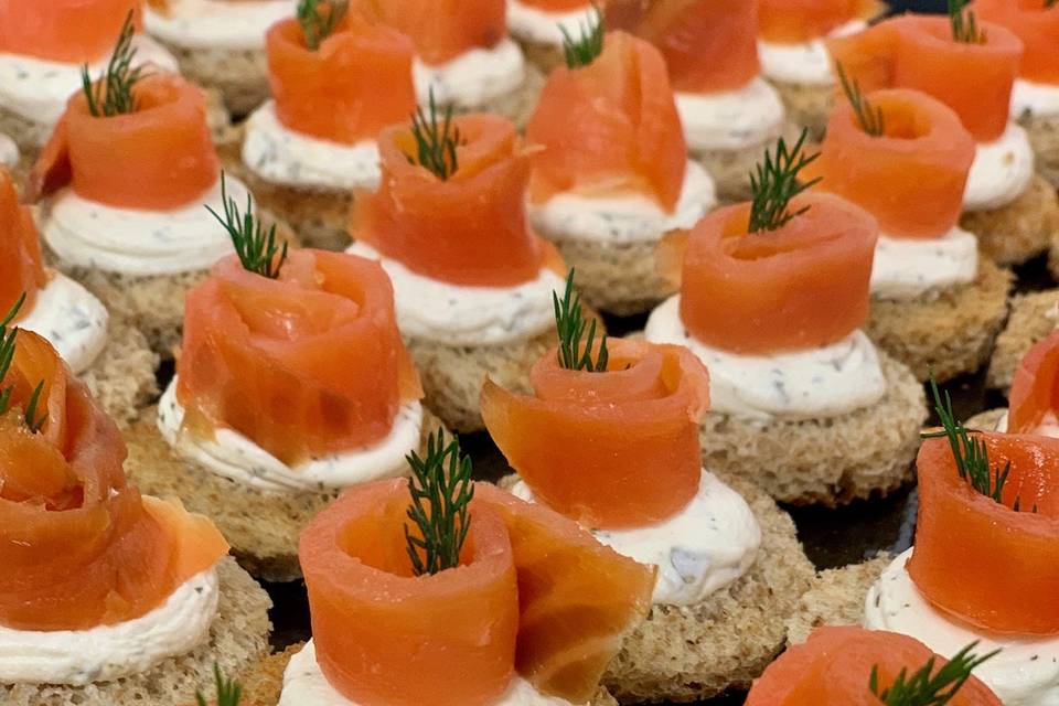 Canapés saumon