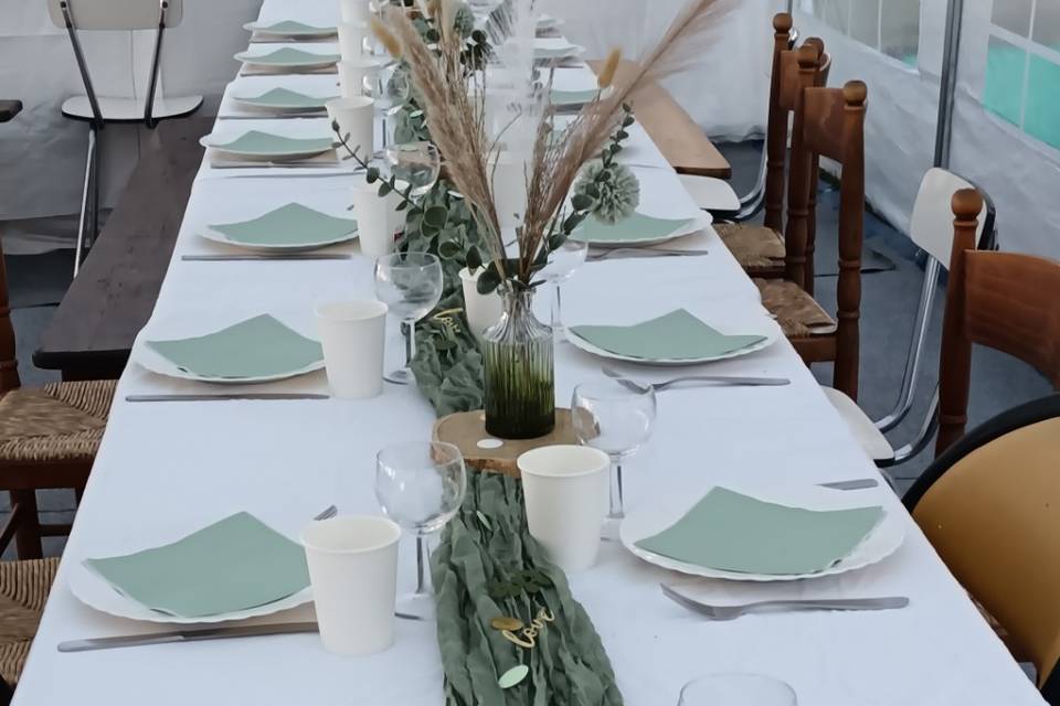 Saulge, jute & fleurs séchées