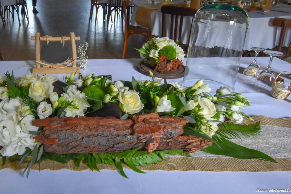 Centre de table des mariées