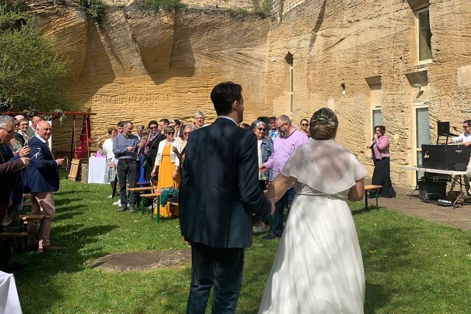 Cérémonie dans les caves