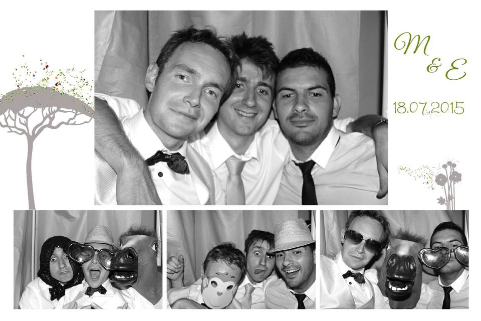 Photo noir blanc mariage