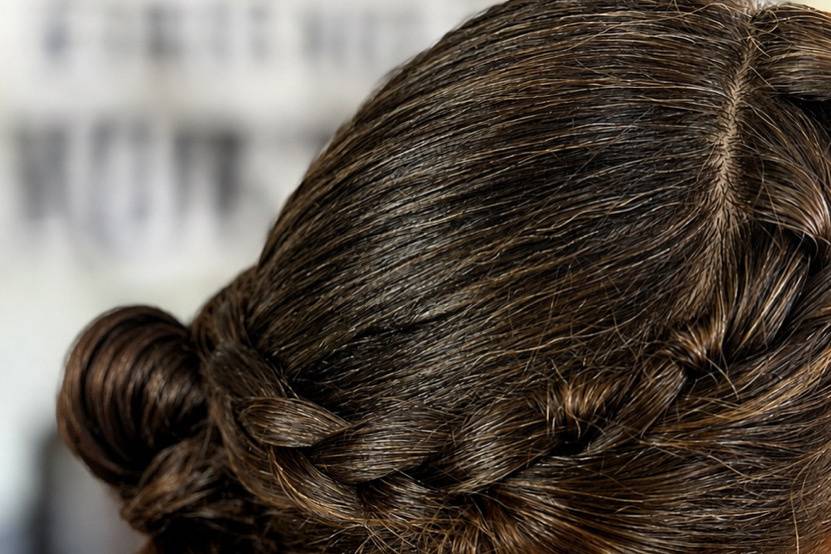Chignon officiente tresse