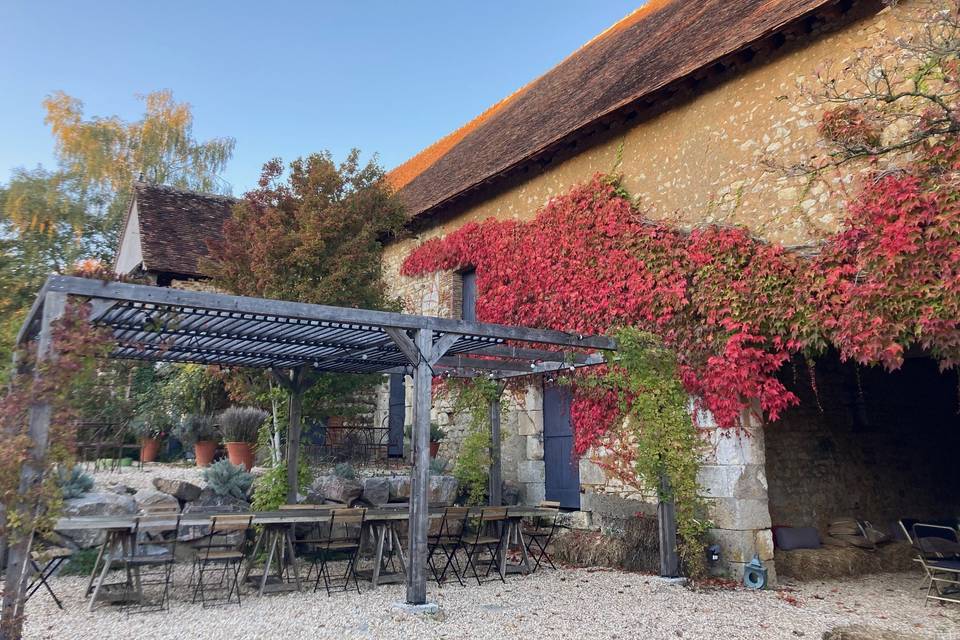 Grange en automne