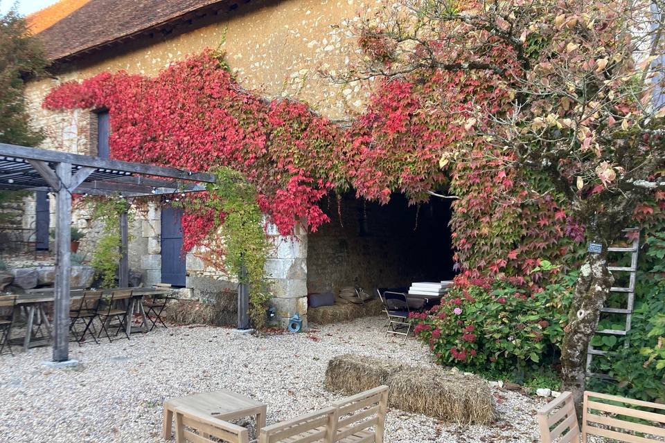 Grange en automne