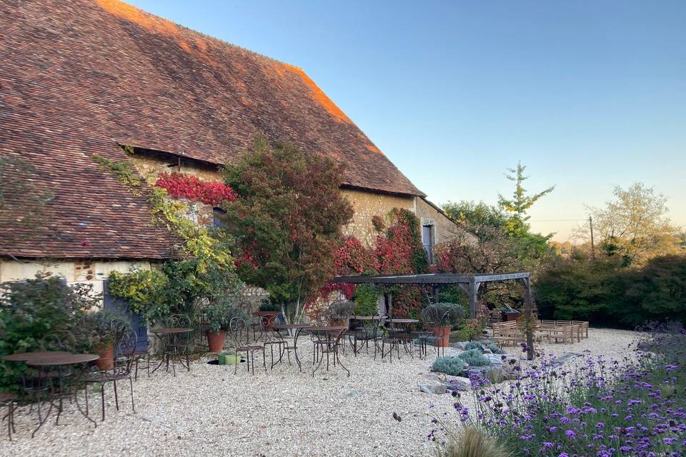 Grange en automne