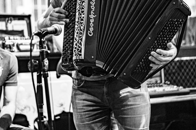 Thierry à l'accordéon