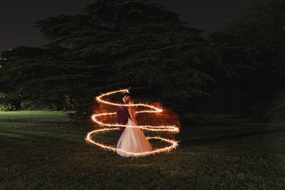 La soirée dans le parc