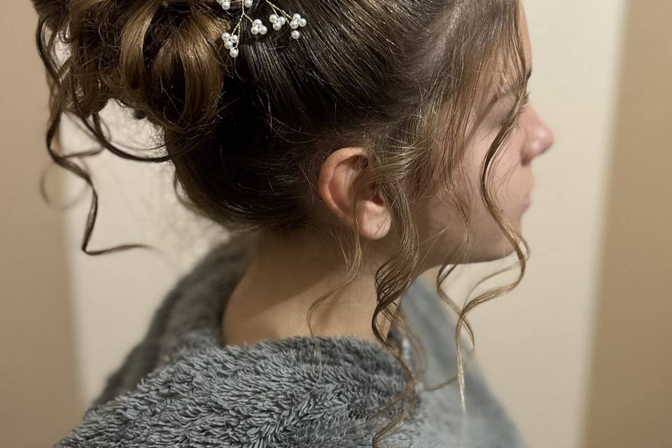 Chignon adolescente