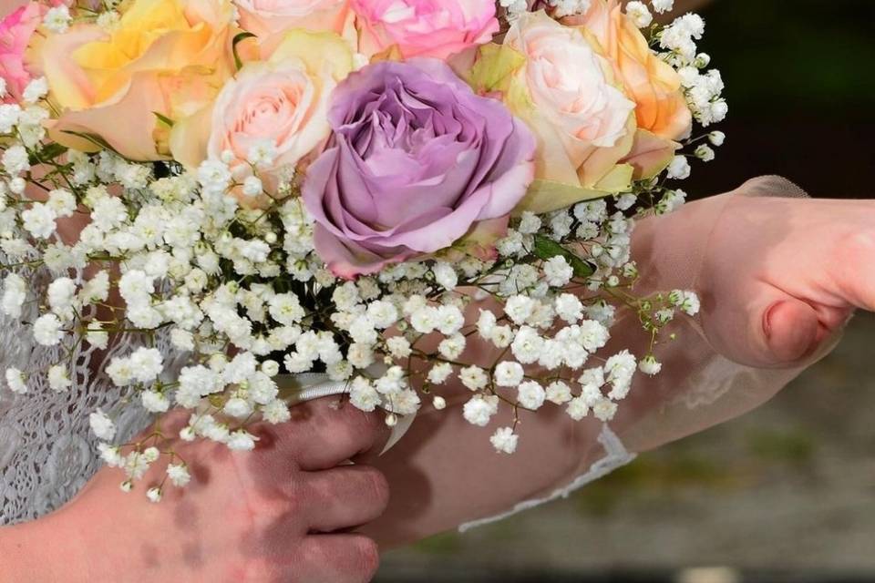 Bouquet de mariée romantique