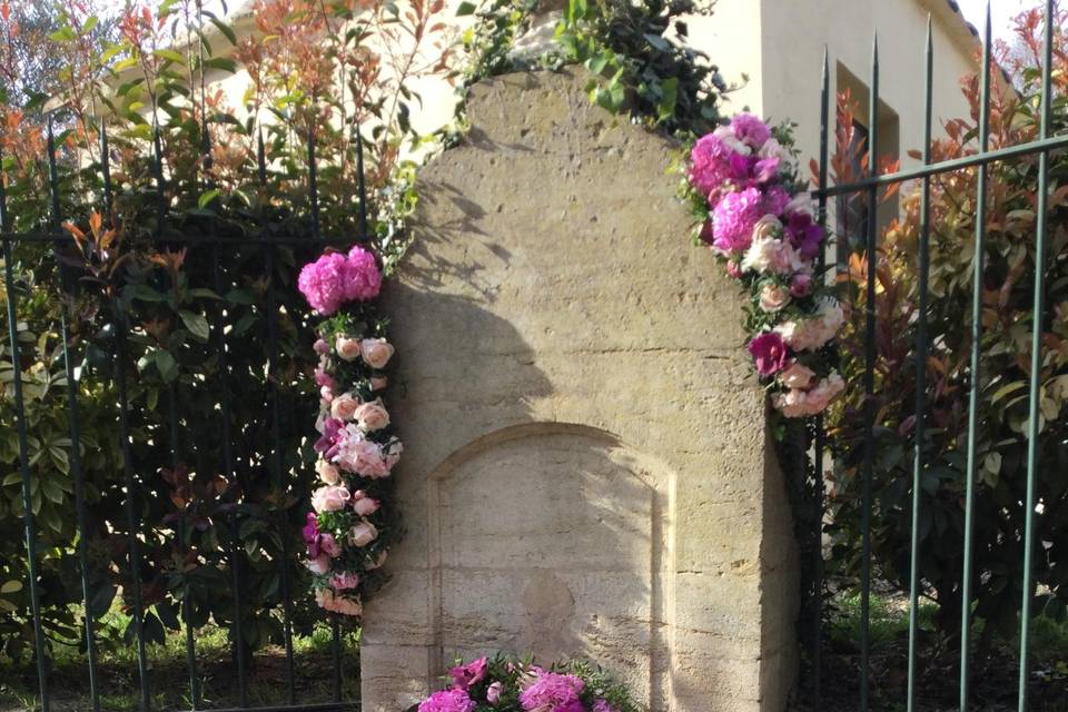 Décor d'une fontaine