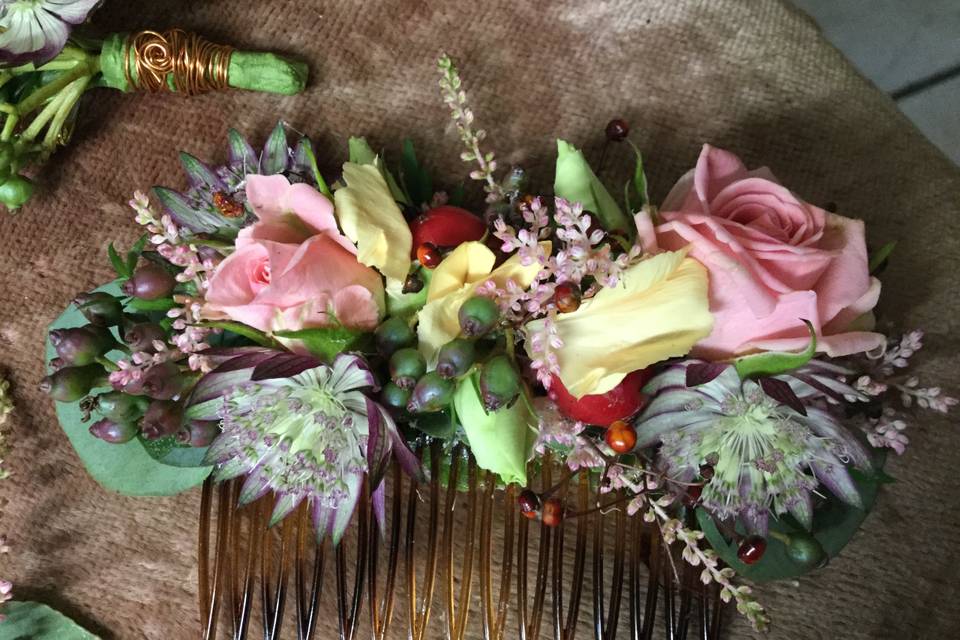 Peigne coiffure de mariée