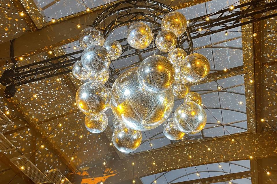 Lustre de boule disco