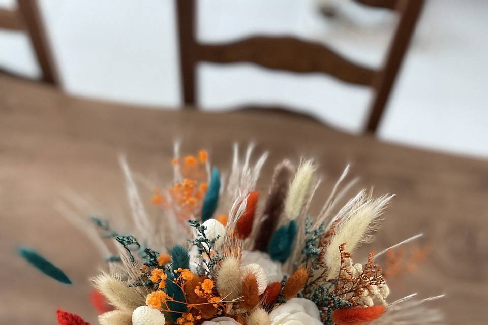 Bouquet en fleurs séchées