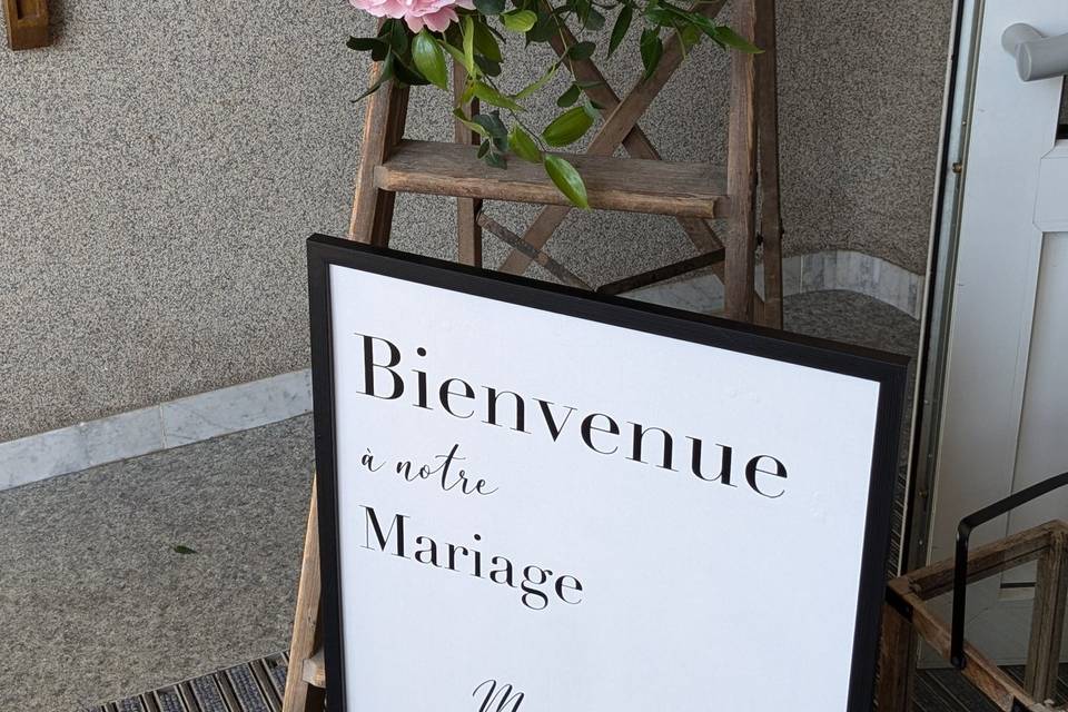 Panneau de bienvenue
