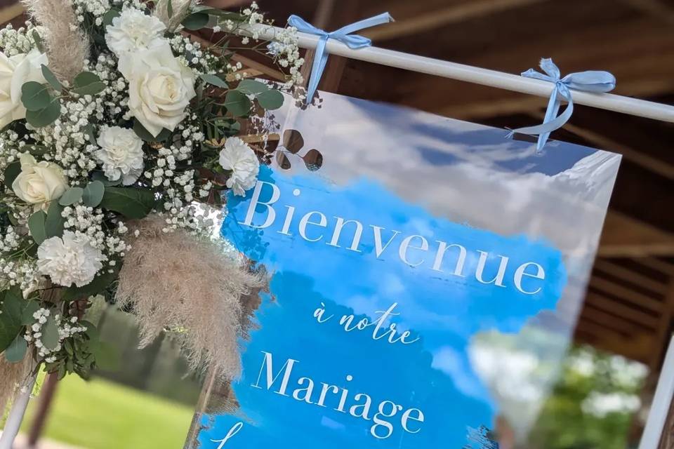 Panneau de bienvenue